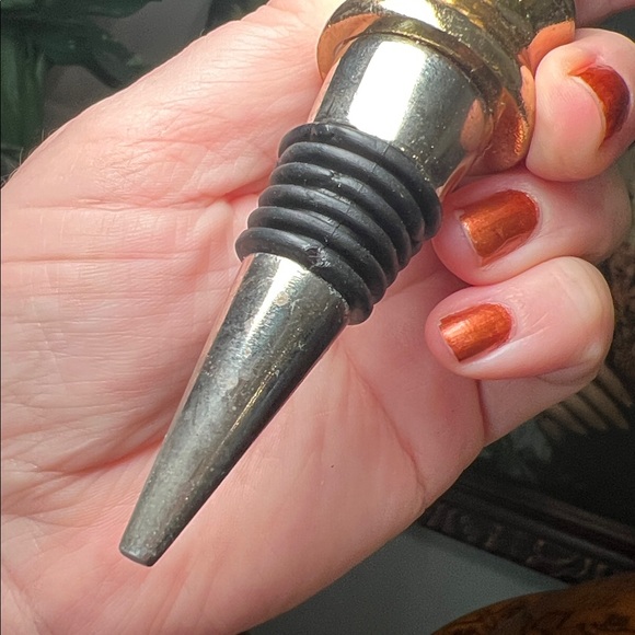 MCM Style Gold Horse Head Equestrian Wine Bottle Stopper - Picture 6 of 6